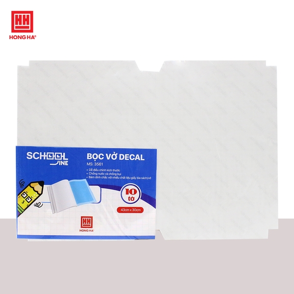 Bọc decal vở, sách (300x430mm) (10 chiếc/tập) - 3561
