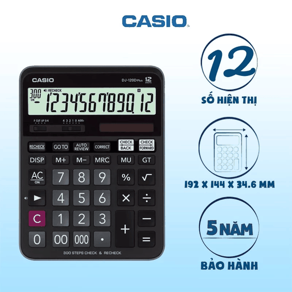 Máy tính CASIO DJ120D PLUS - 50571