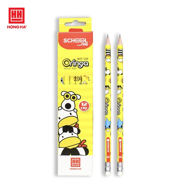 Bút chì Oringa 2B có tẩy Hồng Hà - 3507