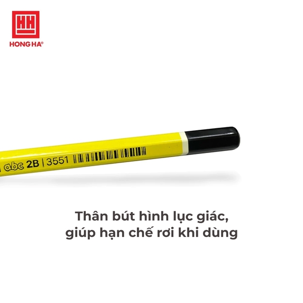 Bút chì gỗ ABC-2B Hồng Hà - 3551