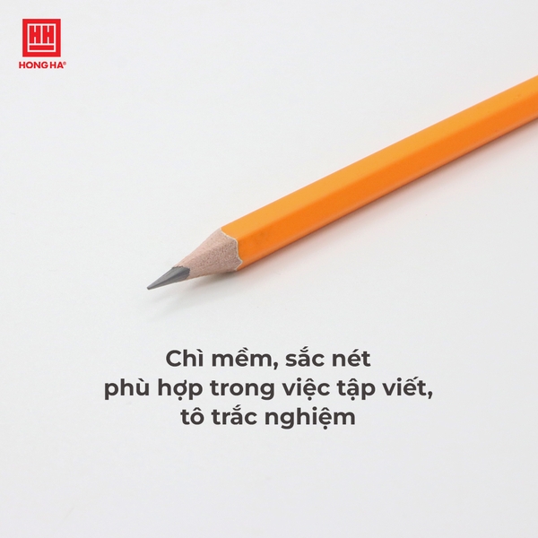 Bút chì gỗ Exam-4B có tẩy Hồng Hà - 3553
