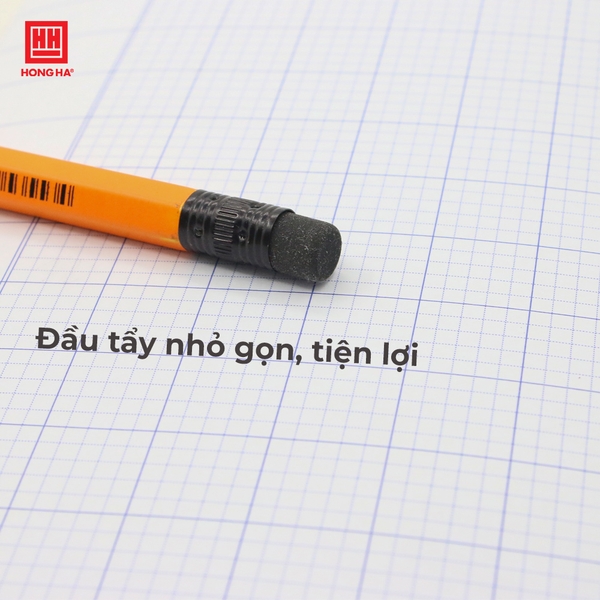 Bút chì gỗ Exam-4B có tẩy Hồng Hà - 3553