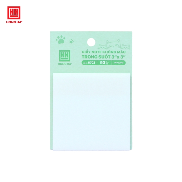Giấy note không màu trong suốt Hồng Hà  - 6702