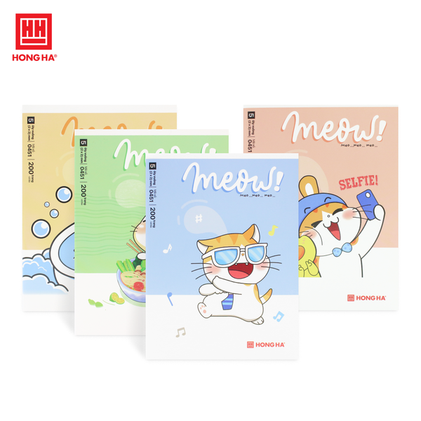 Vở 5 ô ly 200 trang Hồng Hà Class Meow - 0451