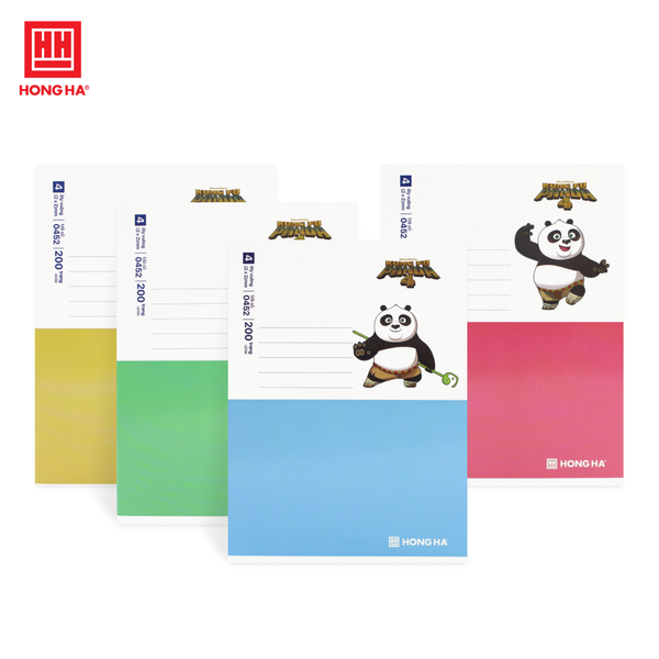 Vở 4 ô ly 200 trang Hồng Hà Class Kung Fu Panda - 0452