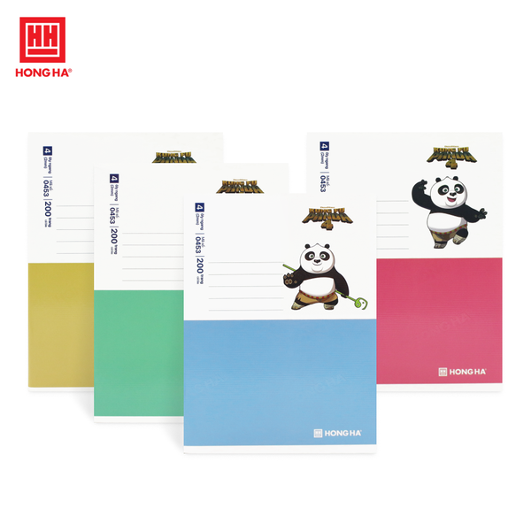 Vở 4 ly ngang 200 trang Hồng Hà Class Kung Fu Panda - 0453