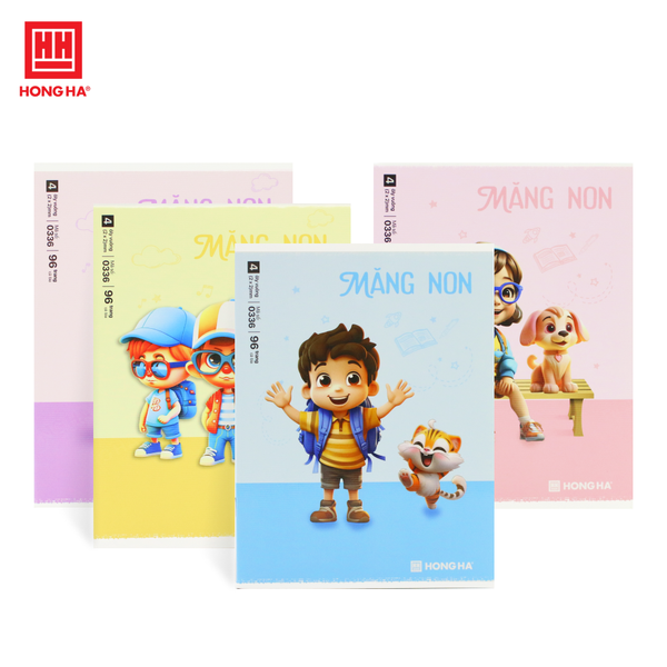 Vở 4 ô ly 96 trang Hồng Hà Class Măng Non - 0336