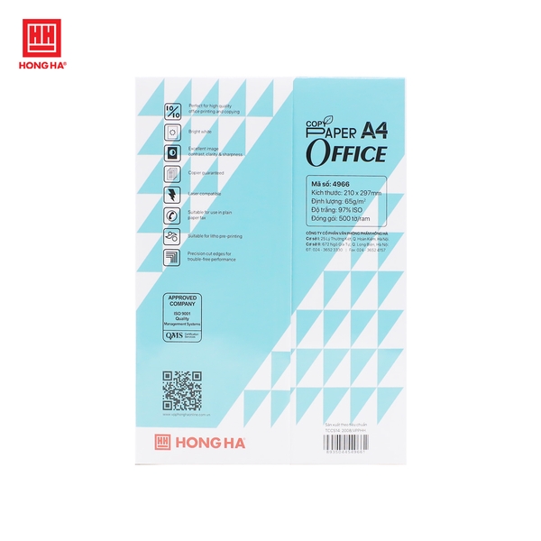Giấy Copy Paper Hồng Hà A4 65gsm - 4966