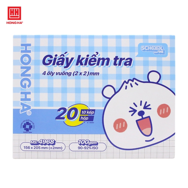 Giấy kiểm tra 4 ô ly dạng hộp  - 4968