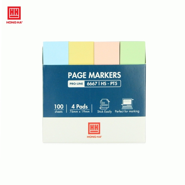 Giấy phân trang 4 màu Hồng Hà HS-PT5 - 6667