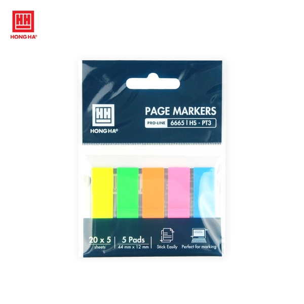 Giấy phân trang 5 màu Hồng Hà HS-PT3 - 6665