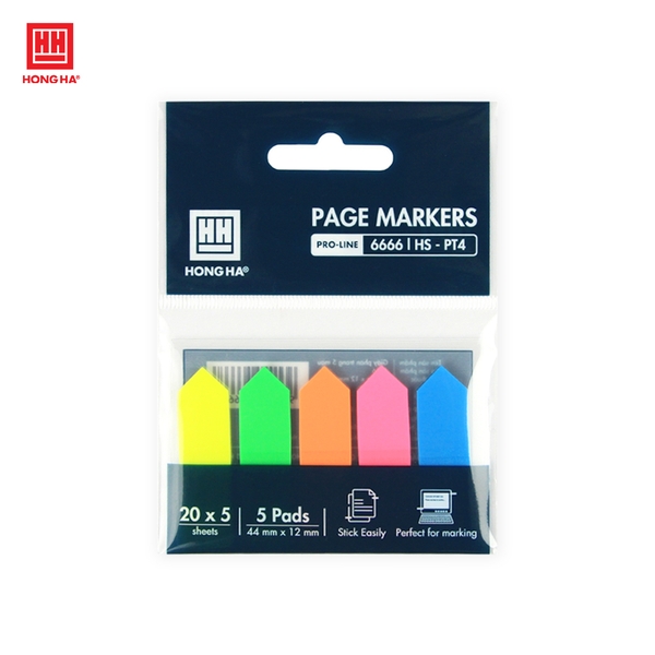 Giấy phân trang 5 màu Hồng Hà HS-PT4 - 6666