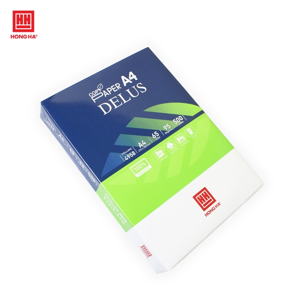 Giấy in A4 Hồng Hà Delus 65 gsm - 4958