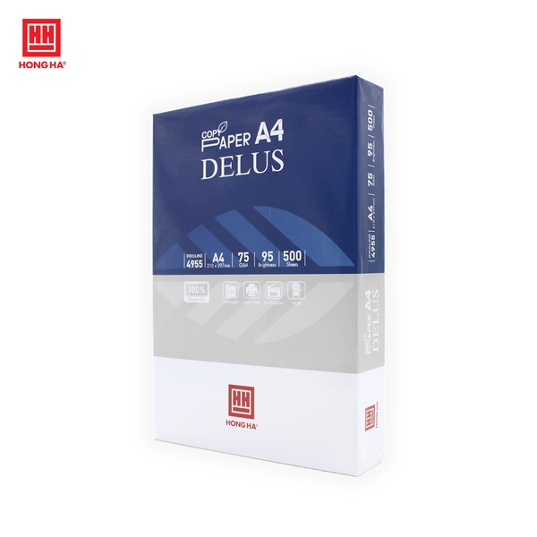 Giấy in A4 Hồng Hà Delus 75gsm - 4955