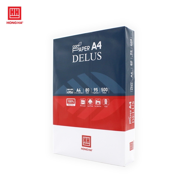 Giấy in A4 Hồng Hà Delus 80gsm - 4956