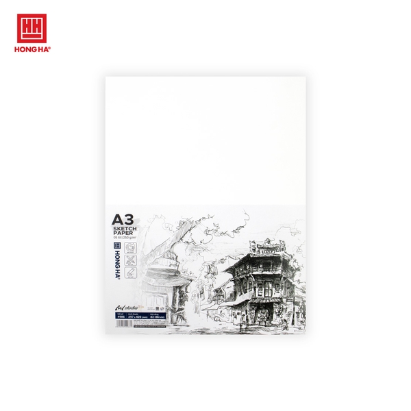 Giấy vẽ A3 Hồng Hà Art Studio 250gsm - 4986
