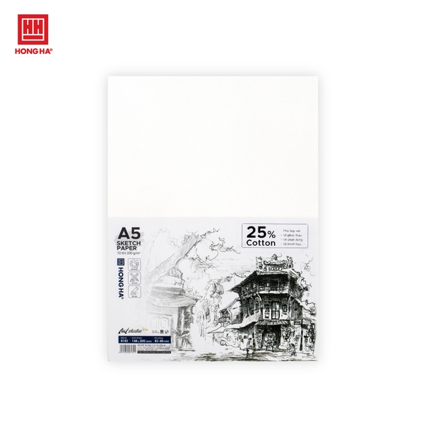 Giấy vẽ A5 Hồng Hà Art Studio 200gsm - 8182
