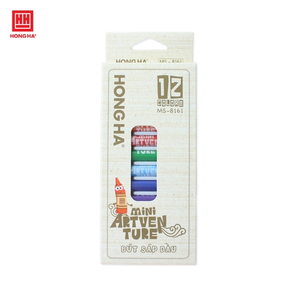 Sáp dầu Mini Art Hồng Hà 12 màu - 8161