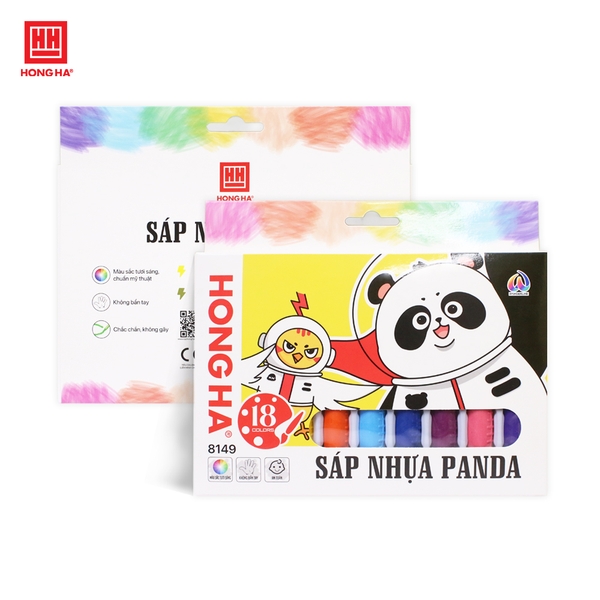Sáp nhựa Panda 18 màu - 8149