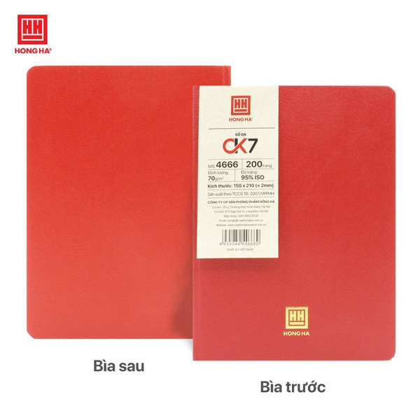 Sổ da Hồng Hà CK7 200 trang - 4666