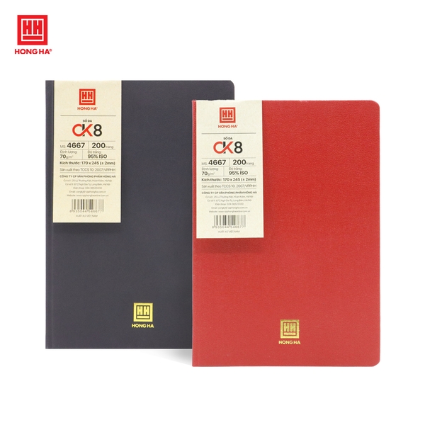 Sổ da Hồng Hà CK8 200 trang - 4667