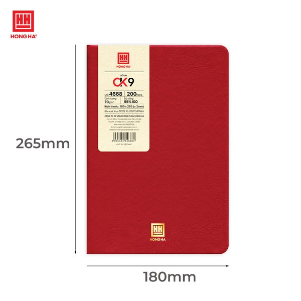 Sổ da Hồng Hà CK9 200 trang - 4668