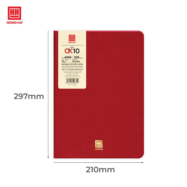 Sổ da Hồng Hà CK10 200 trang - 4669