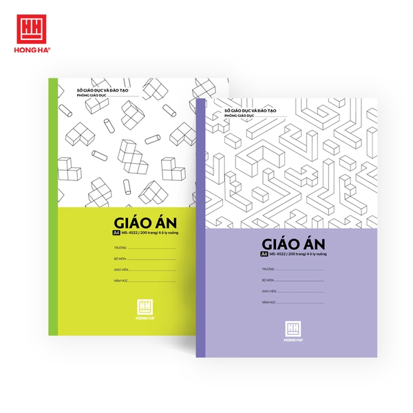 Sổ giáo án 4 ô ly Hồng Hà 200 trang A4 - 4522