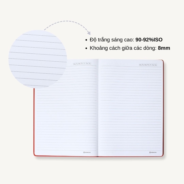 Sổ da A4 Hồng Hà H-Book 240 trang - 4639