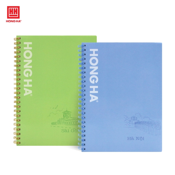 Sổ lò xo 200 trang A5 Hồng Hà Tổ quốc - 4016