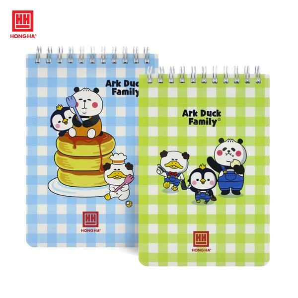 Sổ lò xo kẻ ngang 200 trang A6 Hồng Hà Funny Pet - 4163