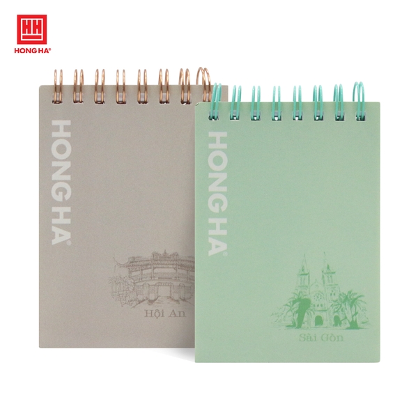 Sổ lò xo 200 trang A7 Hồng Hà Tổ quốc - 4014