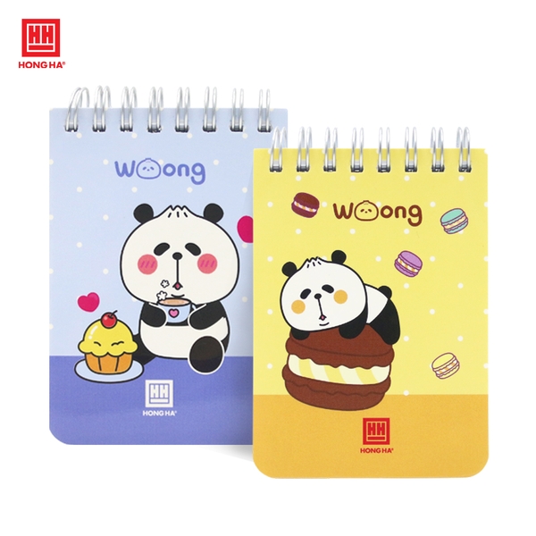 Sổ lò xo kẻ ngang 200 trang A7 Hồng Hà Funny Pet - 4162