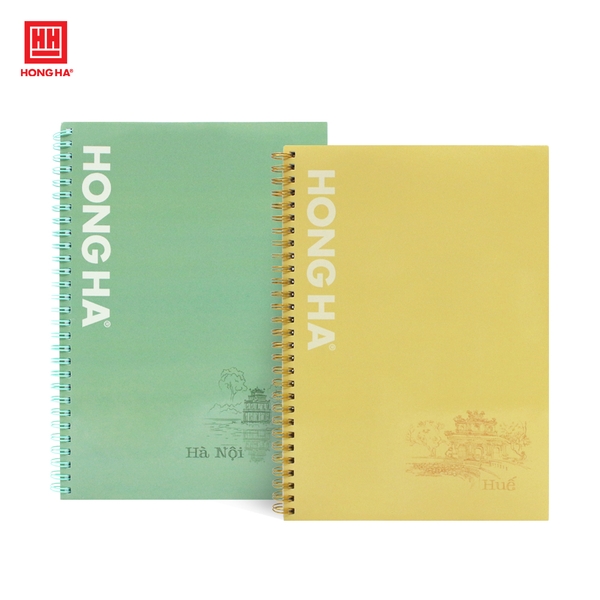 Sổ lò xo 200 trang B5 Hồng Hà Tổ quốc - 4018