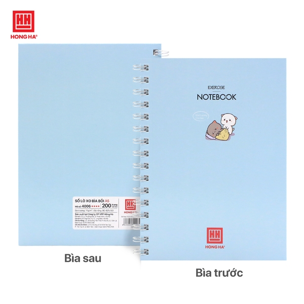 Sổ lò xo bìa bồi A5 Exercise Notebook 200 trang - 4006