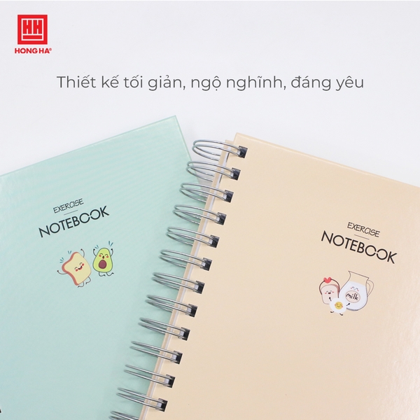 Sổ lò xo bìa bồi A5 Exercise Notebook 300 trang - 4007
