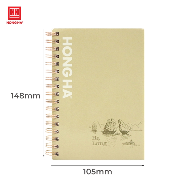 Sổ lò xo 200 trang A6 Hồng Hà Tổ quốc - 4015