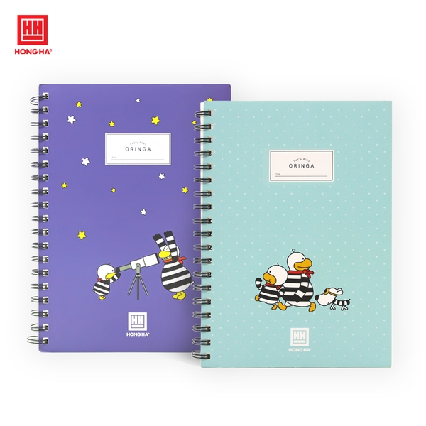 Sổ lò xo 200 trang B5 Hồng Hà Oringa - 4168