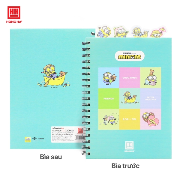 Sổ lò xo Minions phân trang B5 200 trang - 4005