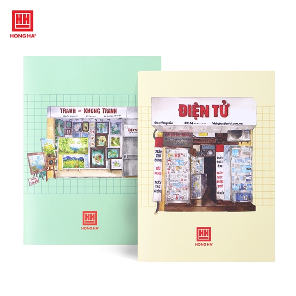 Sổ may gáy A5 120 trang Hồng Hà Góc Phố - 4650