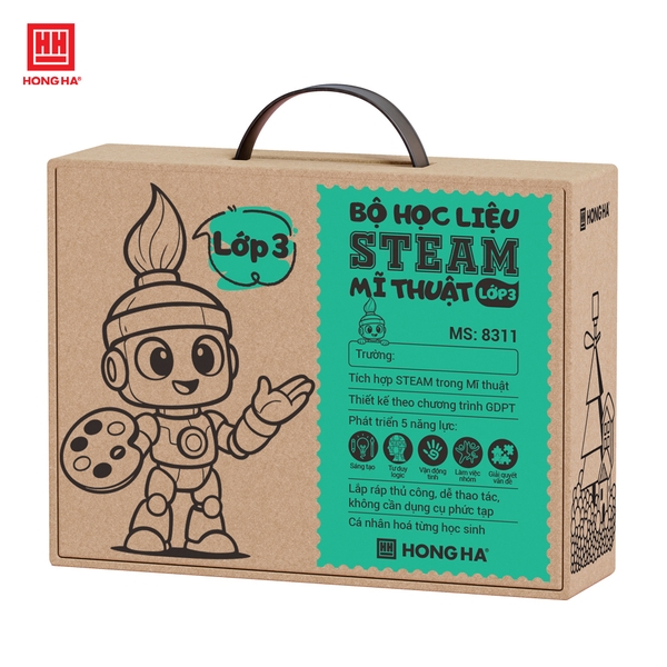 Bộ Học Liệu STEAM Mỹ Thuật Lớp 3 Hồng Hà - 8311