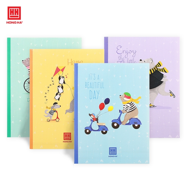 Vở 4 ly ngang 96 trang Hồng Hà Class Dreaming Bear - 0424