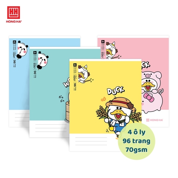 Vở 4 ô ly 96 trang Hồng Hà Class ArkDuck - 0347
