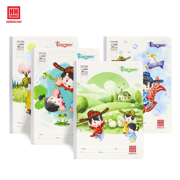 Vở 4 Ô ly 80 trang Hồng Hà School Trạng Nguyên - 0608