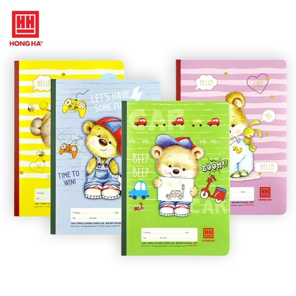 Vở 5 Ô ly 48 trang Hồng Hà School Cute Animals - 0517