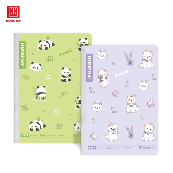 Vở kẻ ngang 200 trang Study Kawaii Hồng Hà - 1437
