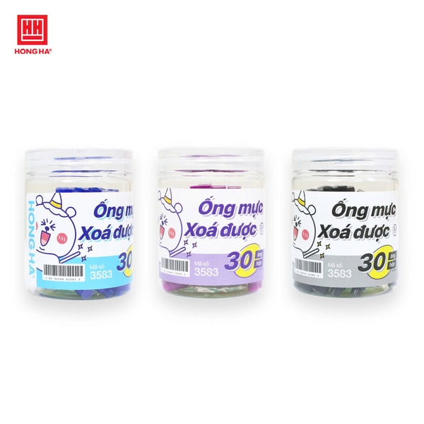 Ống mực xóa được Hồng Hà 3.4 mm (hộp 30 ống) - 3583