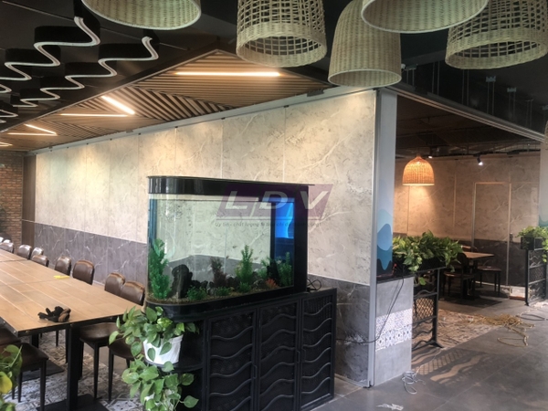 Công trình vách di động nhà hàng tiệc cưới - Số 12 Trần Vũ, Hà Nội