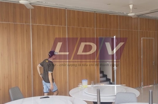 Dự án vách ngăn di động chia phòng vip  Nhà hàng Tuấn Anh