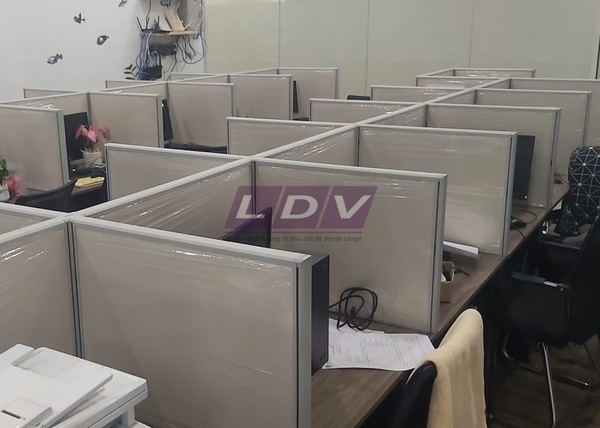 Dự án vách ngăn bàn nhân viên tại tầng 3 tòa ECOLIFE 58 Tố Hữu